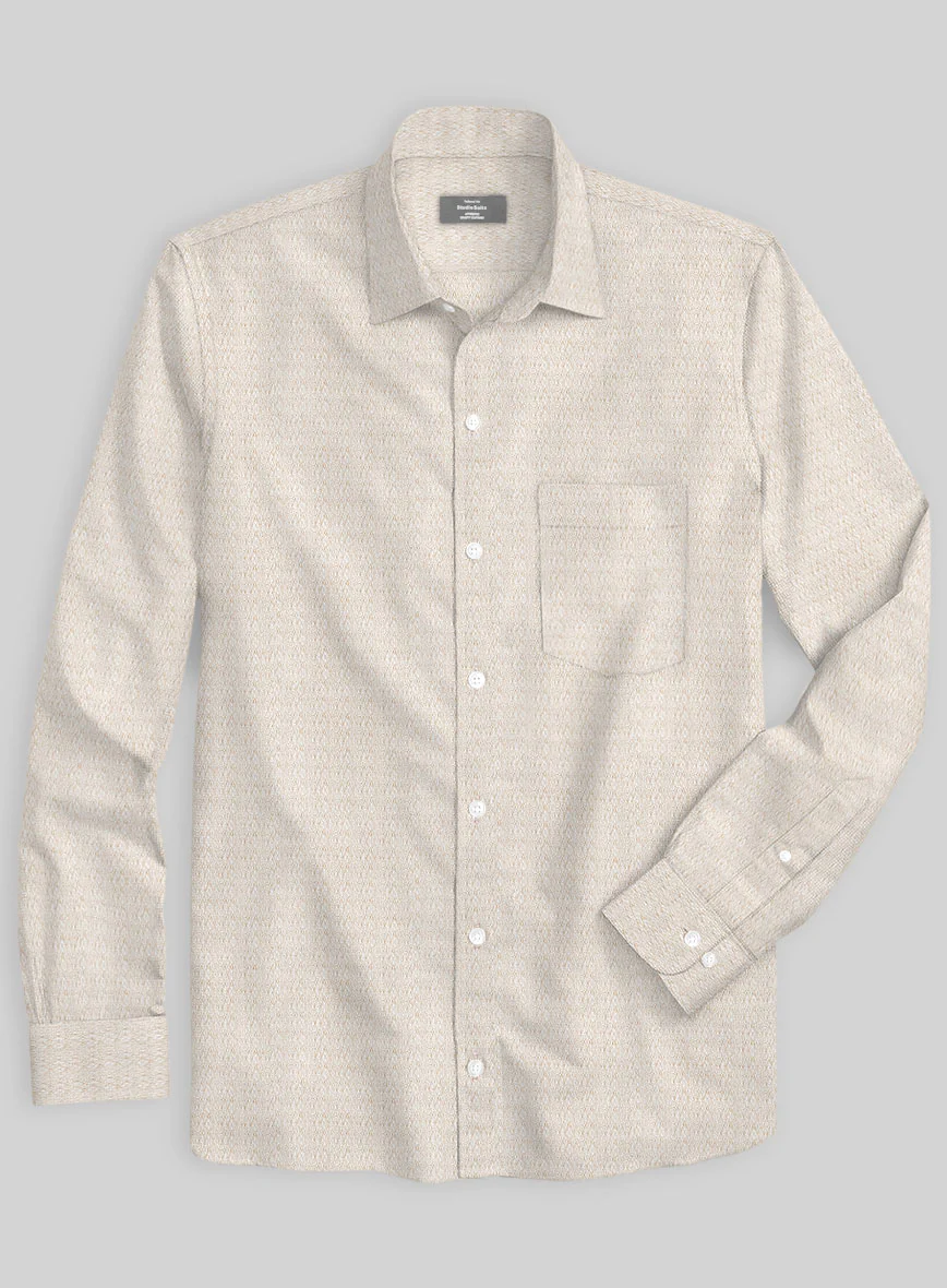 Italian Beige Cascade Shirt - Image 2