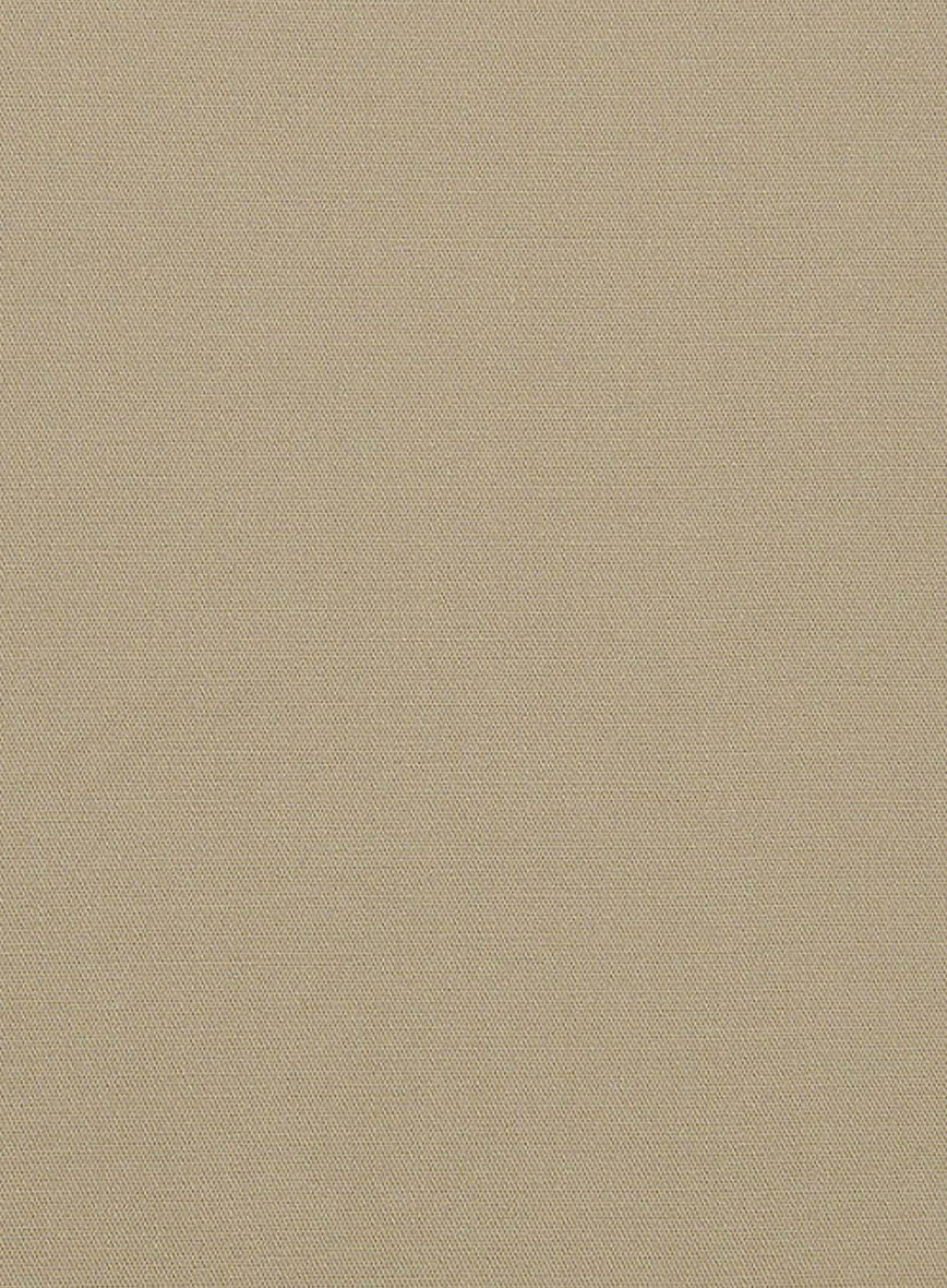 Italian Beige Cotton Stretch Jacket - Image 3