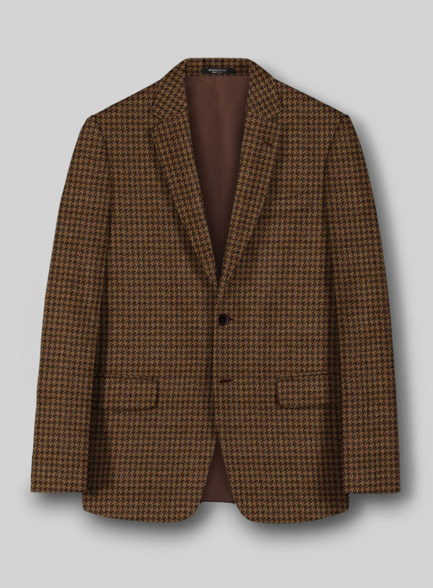 Italian Berote Houndstooth Tweed Suit - Image 4