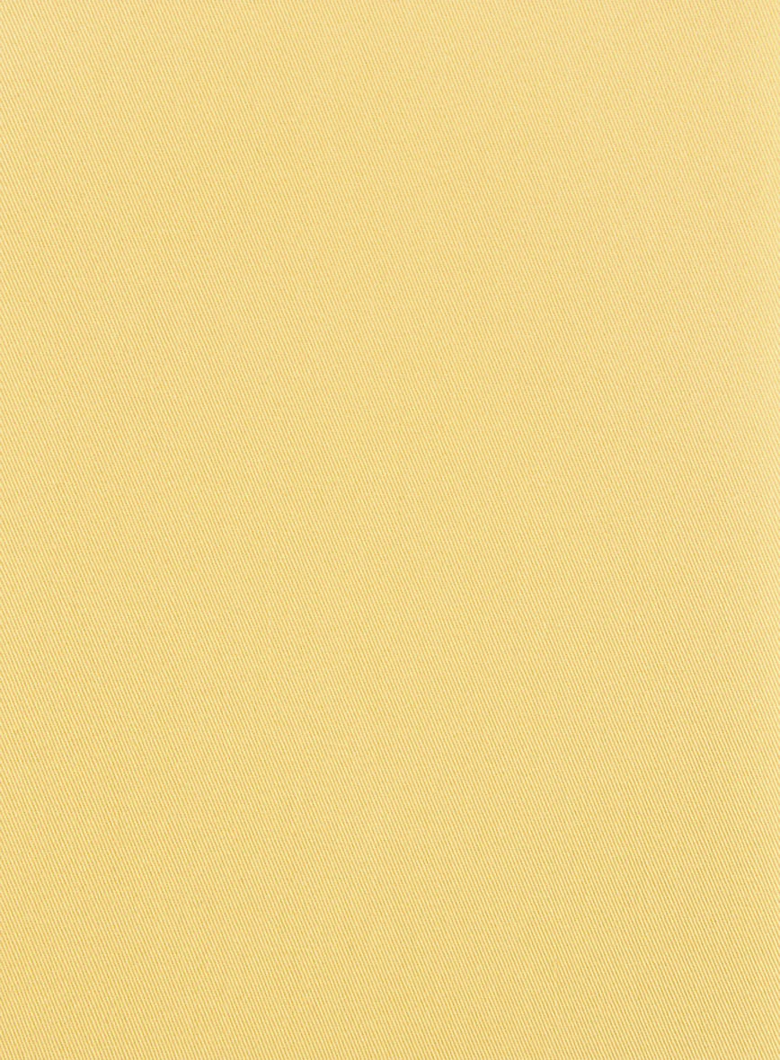 Italian Biella Yellow Cotton Pants - Image 2