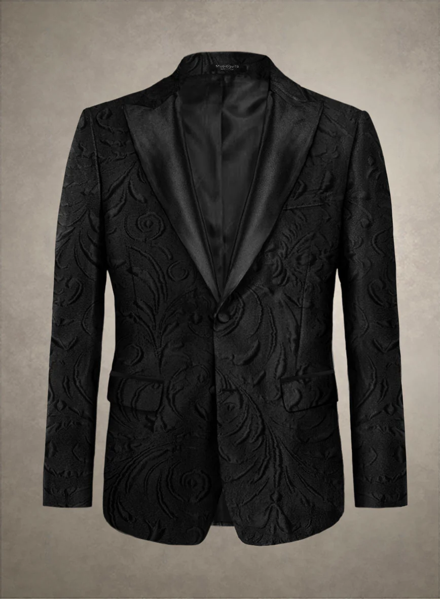 Italian Black Maesta Tuxedo Suit - Image 2