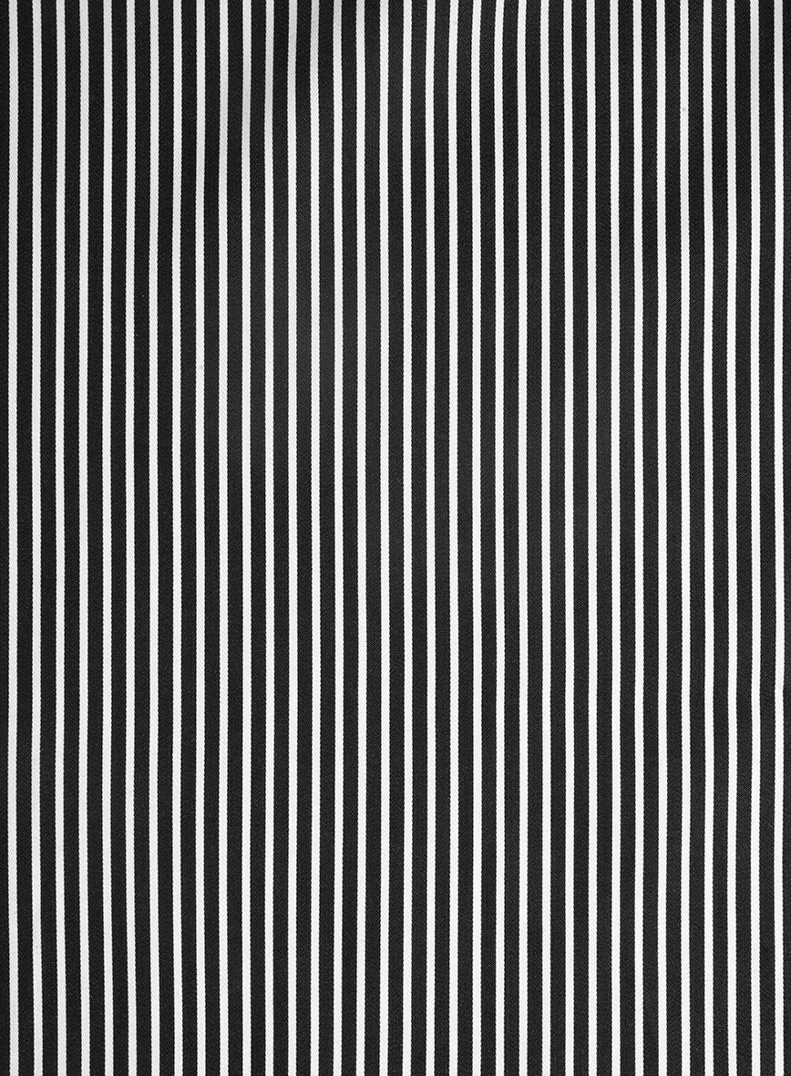 Italian Black Stripe Shirt - Image 3
