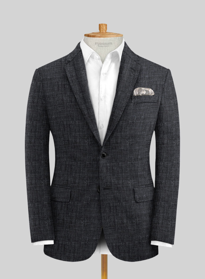 Italian Blu Linen Suit - Image 4
