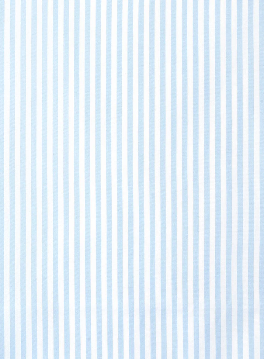 Italian Blue Bengal Stripe Shirt - Image 3