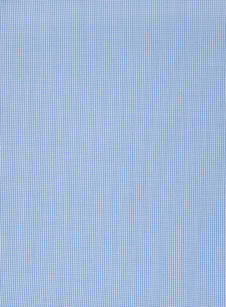 Italian Blue Mini Stripe Shirt - Image 3