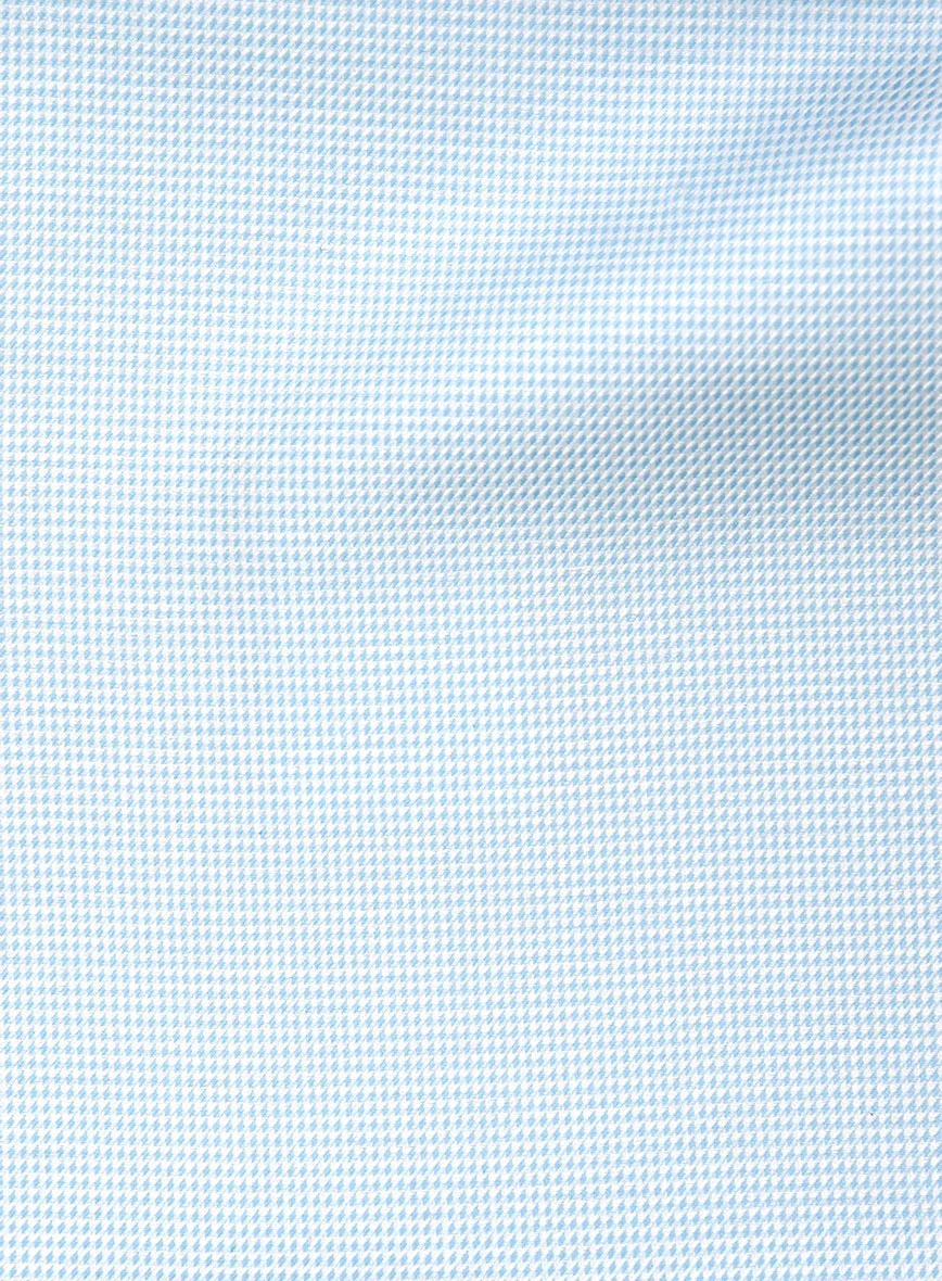 Italian Blue Nailhead Shirt - Image 4