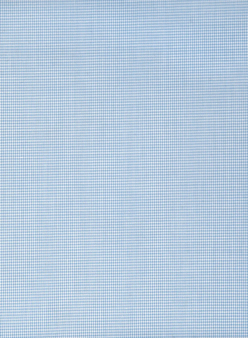 Italian Blue Puppytooth Shirt - Image 3