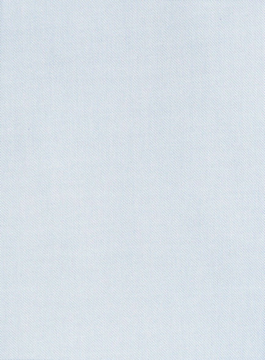 Italian Blue Twill Shirt - Image 3