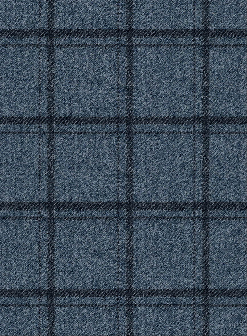 Italian Bluebourne Check Tweed Pants - Image 3