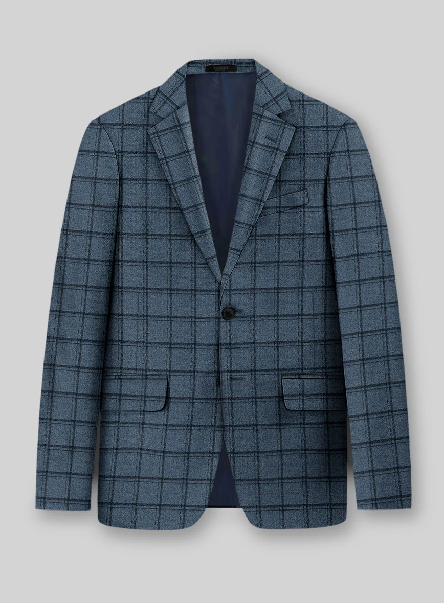 Italian Bluebourne Check Tweed Suit - Image 2