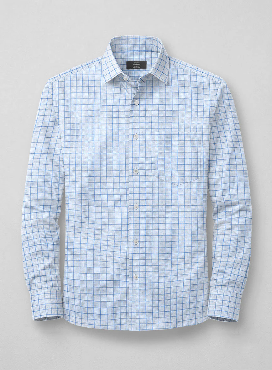 Italian Blueframe Check Shirt - Image 3