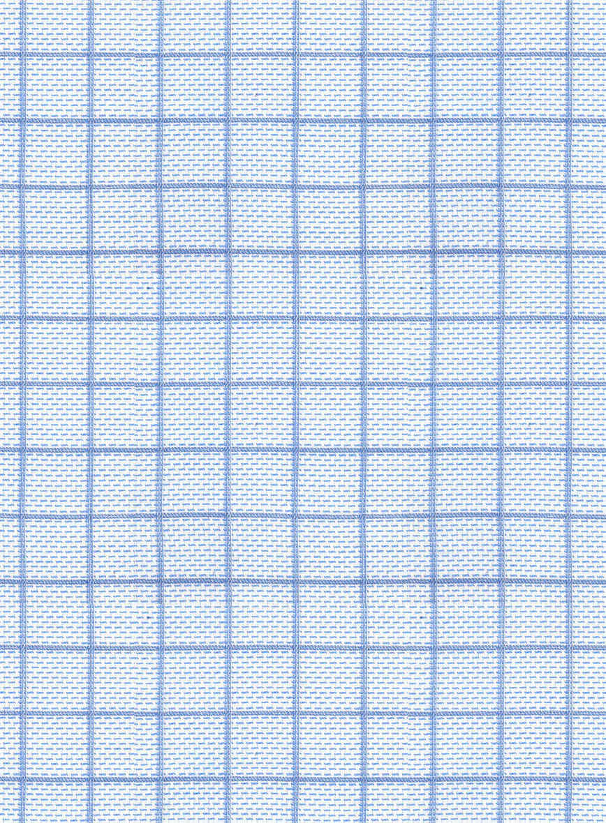 Italian Blueframe Check Shirt - Image 5