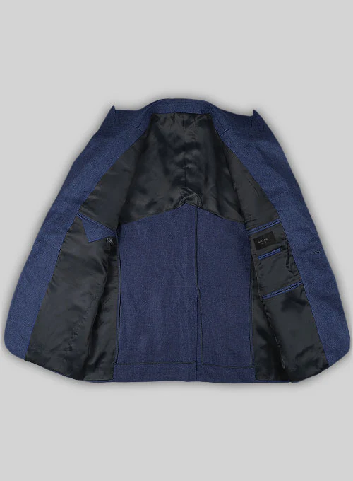 Italian Brandy Blue Pablo Style Linen Jacket - Image 2