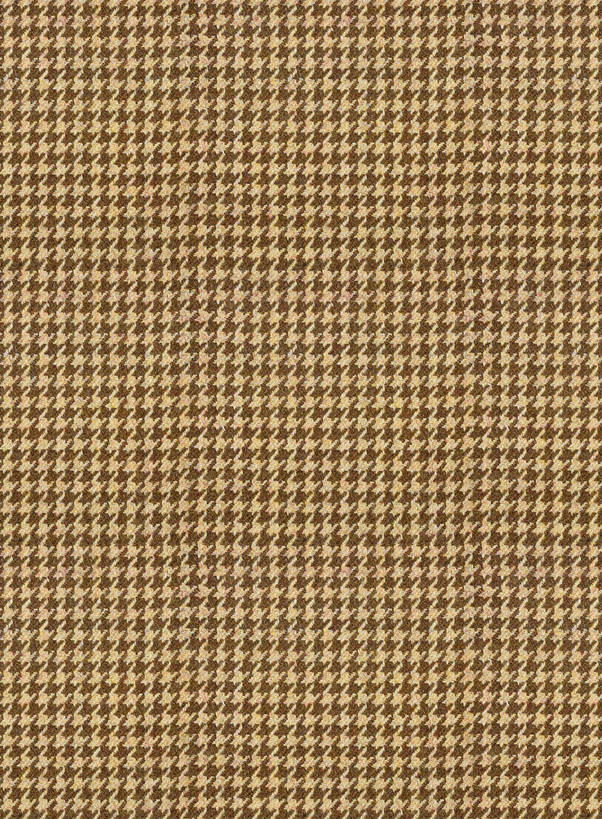 Italian Brown Houndstooth Tweed Jacket - Image 4