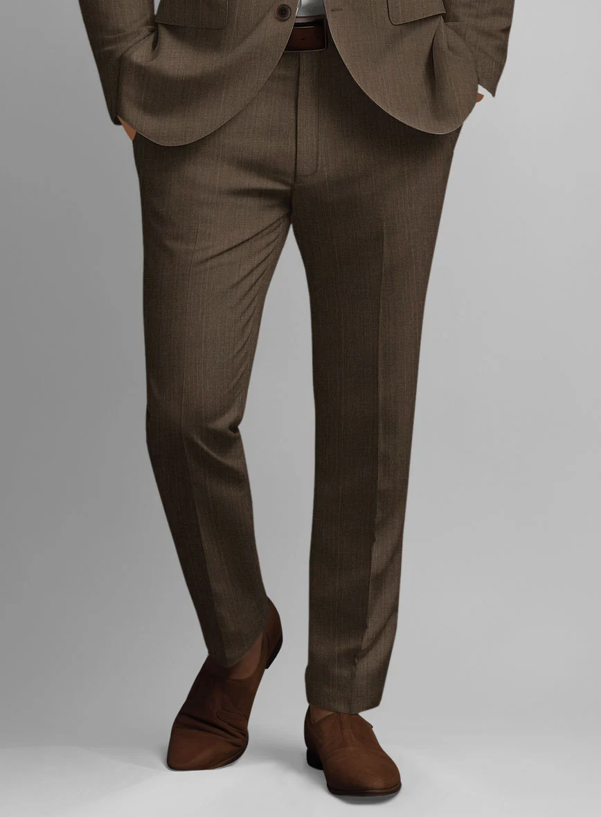Italian Brown Linen Pants - Image 2