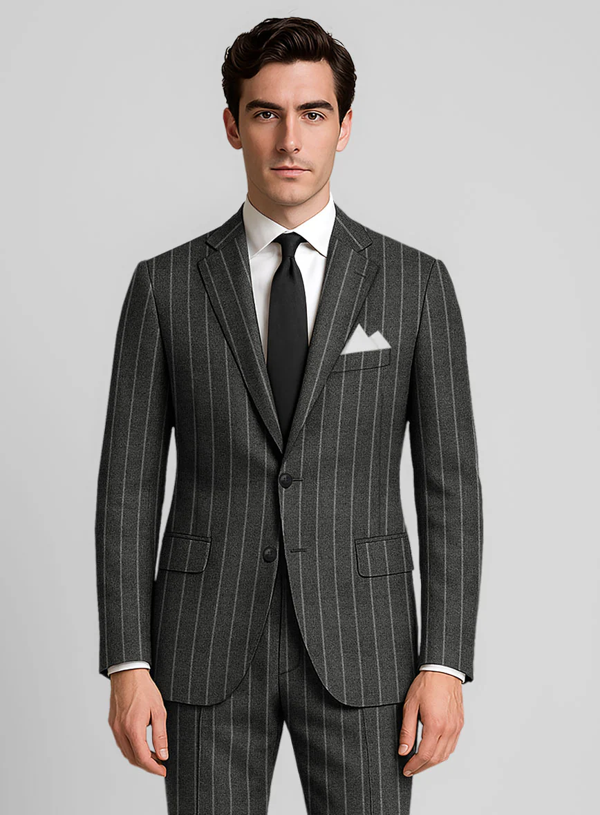 Italian Carbonridge Rope Stripe Tweed Jacket - Image 2