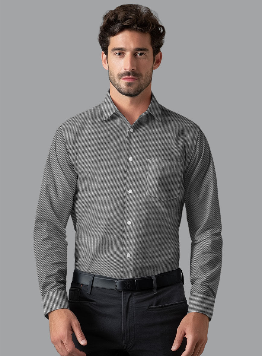 Italian Cavalry Twill Black Shirt - Image 2