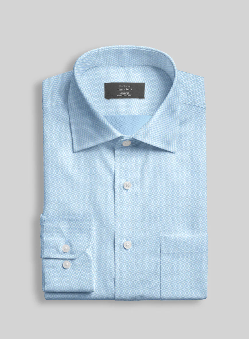 Italian Celeste Diamond Shirt - Image 2