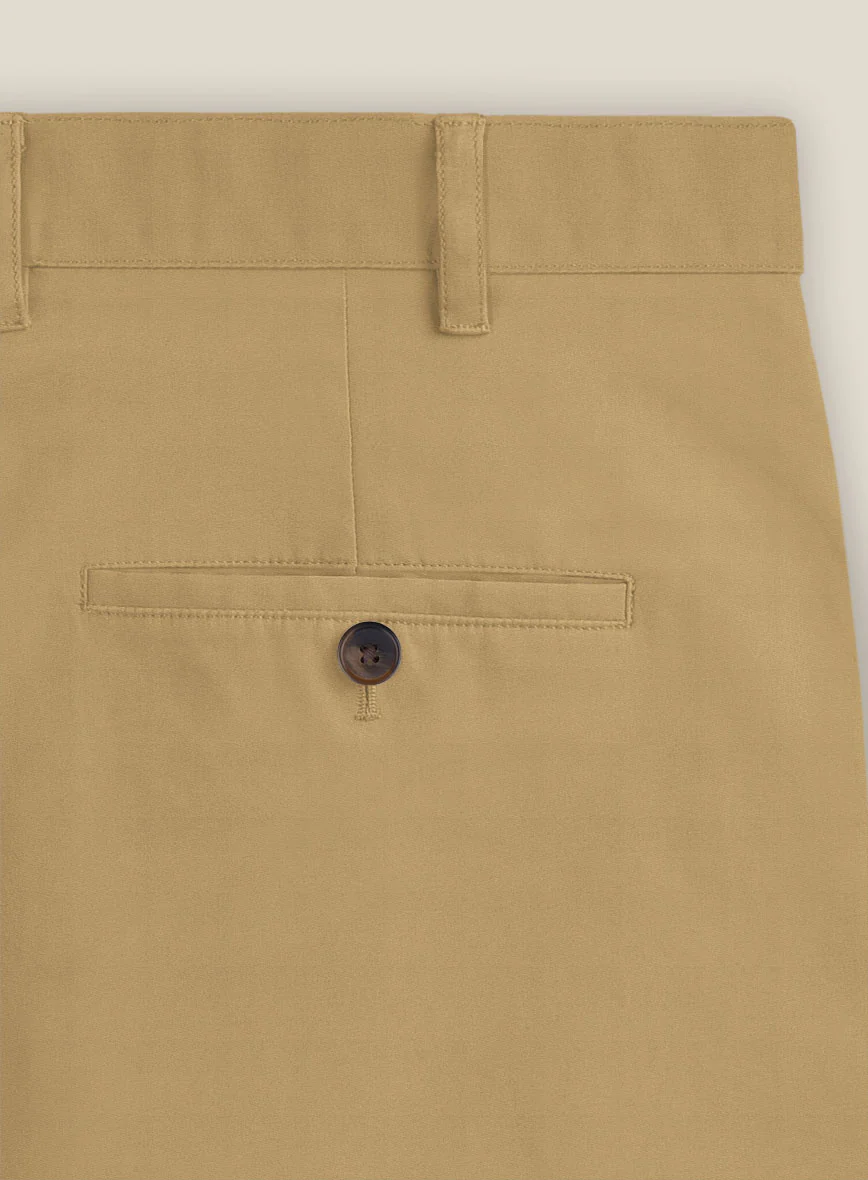 Italian Cider Brown Cotton Stretch Shorts - Image 4