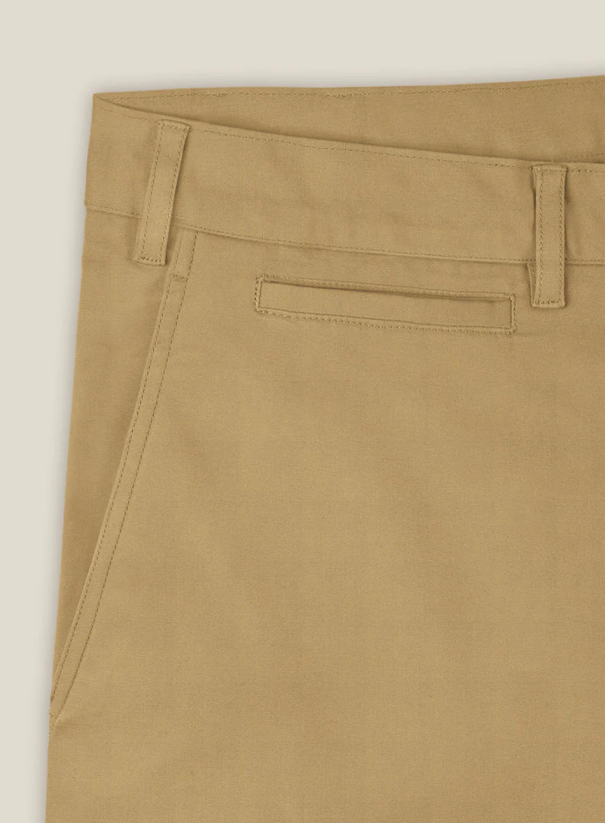 Italian Cider Brown Cotton Stretch Shorts - Image 5