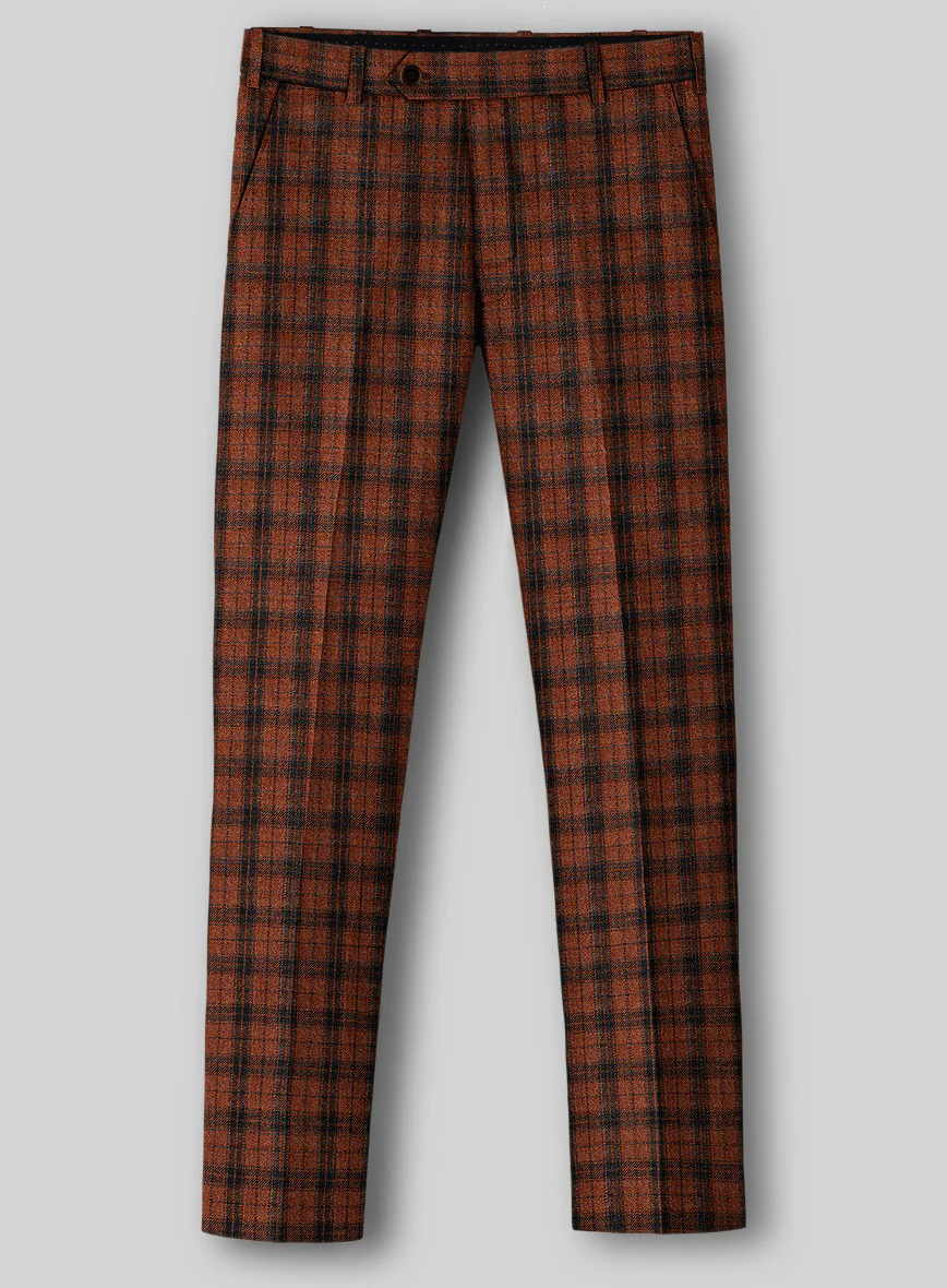 Italian Claretburn Check Tweed Suit - Image 4