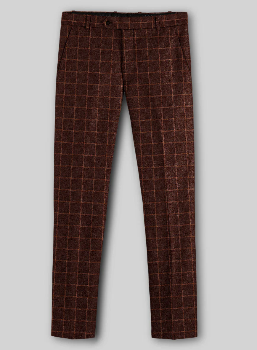 Italian Copperfield Check Tweed Pants - Image 2