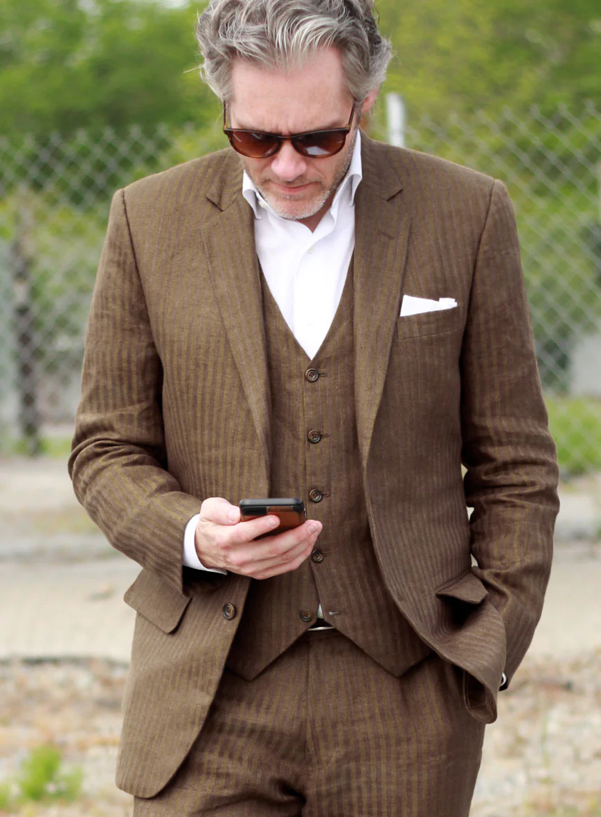 Italian Corozo Linen Jacket - Image 2