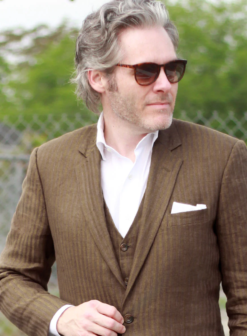 Italian Corozo Linen Jacket - Image 4
