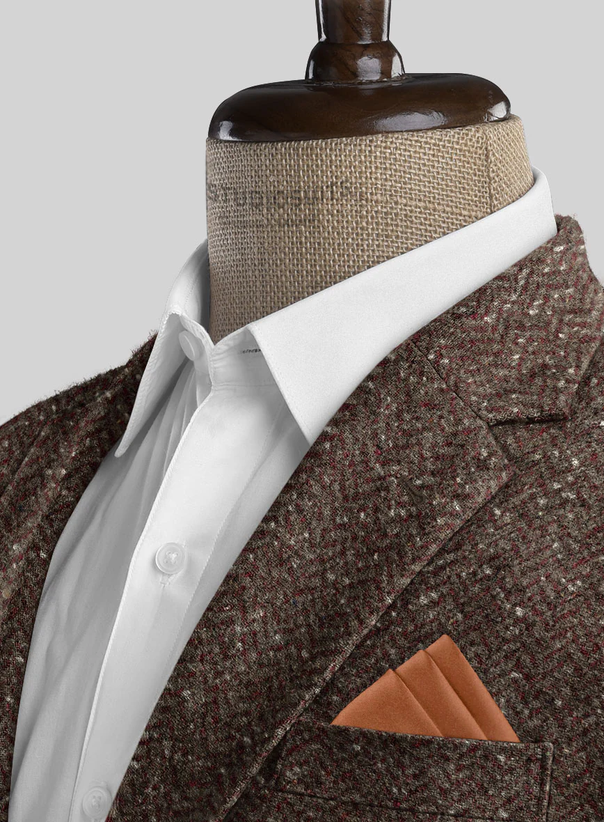Italian Cosmic Brown Tweed Jacket - Image 2