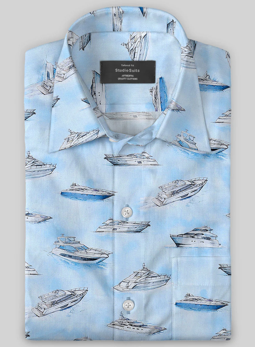 Italian Cotton Atlantic Shirt - Image 2