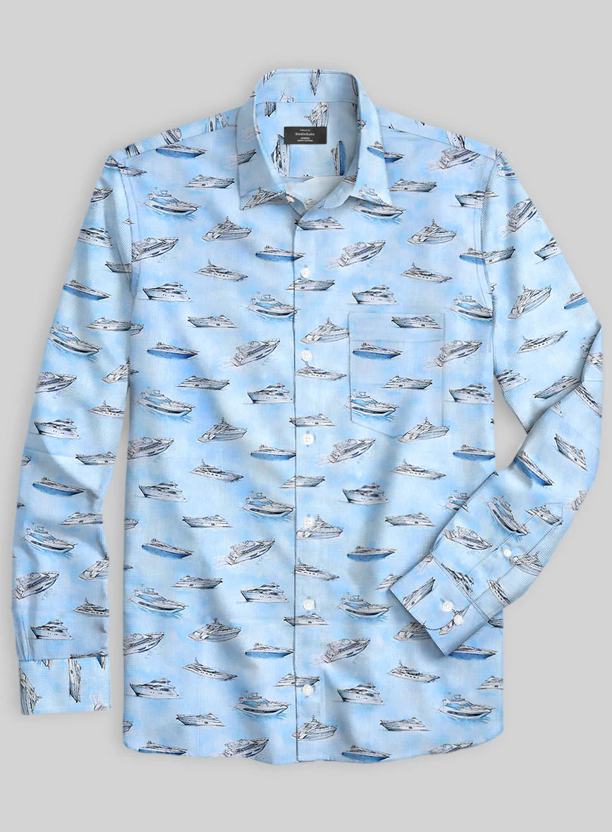 Italian Cotton Atlantic Shirt - Image 2