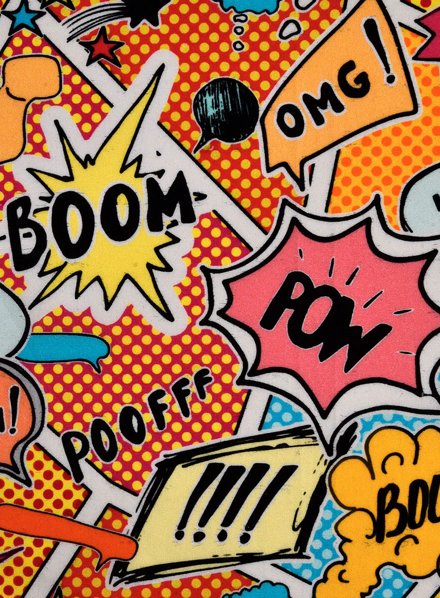 Italian Cotton Comic Boom Shirt - Image 4