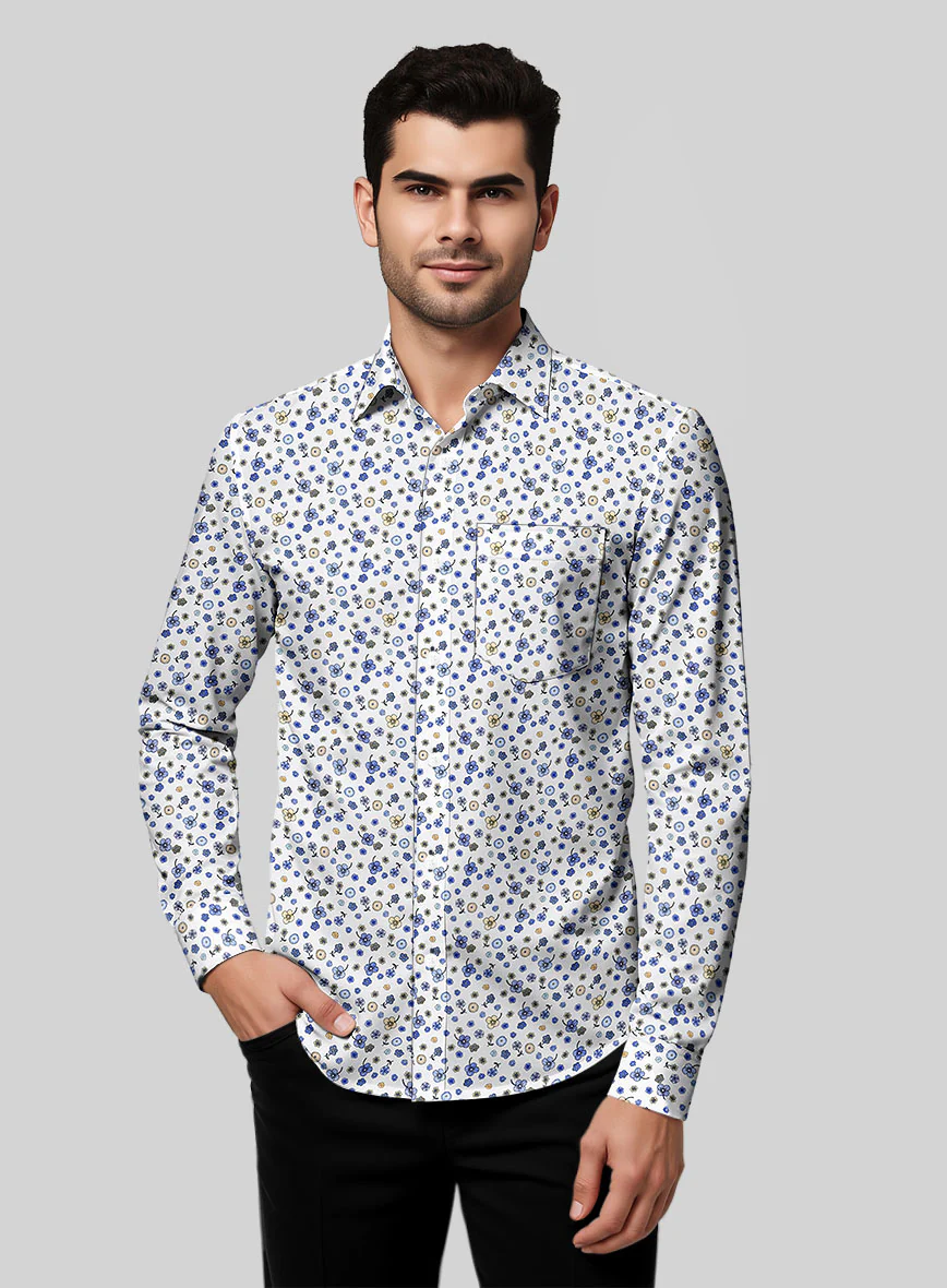 Italian Cotton Ditsy Shirt - Image 2