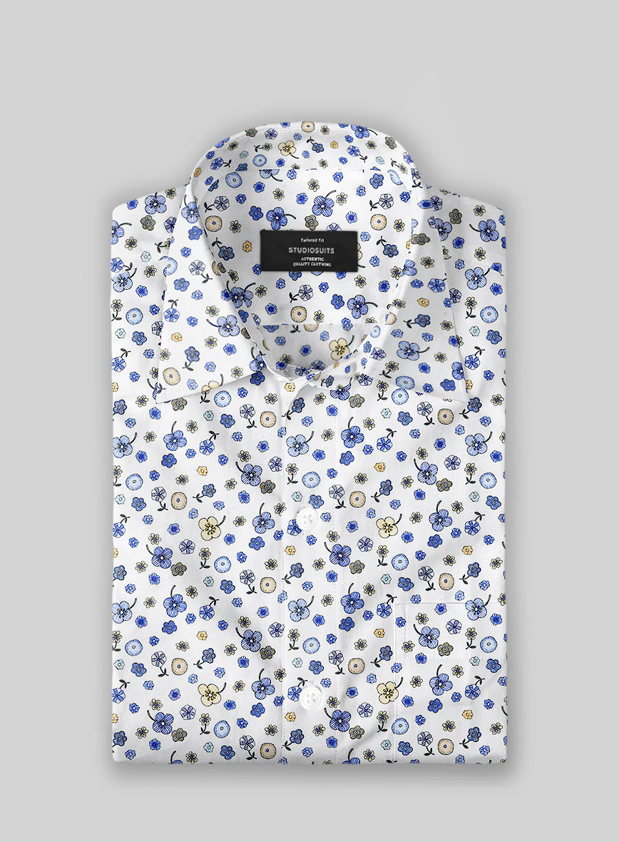 Italian Cotton Ditsy Shirt - Image 3