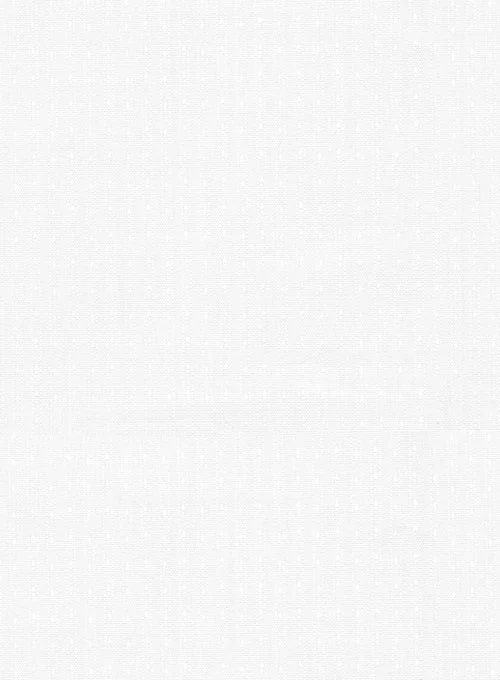 Italian Cotton Dobby Ishola White Shirt - Image 4