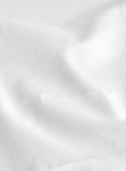 Italian Cotton Dobby Ordaz White Shirt - Image 3