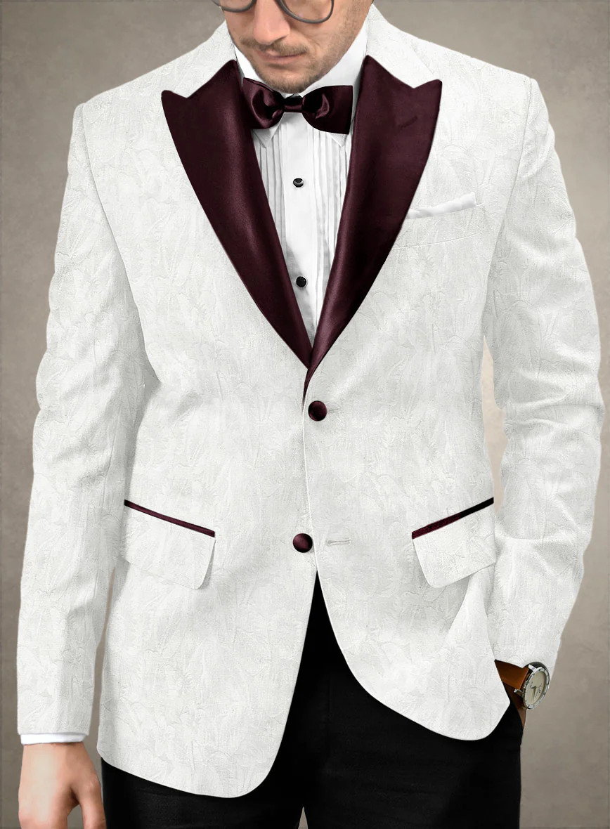 Italian Cotton Fiorella Tuxedo Blazer - Image 2