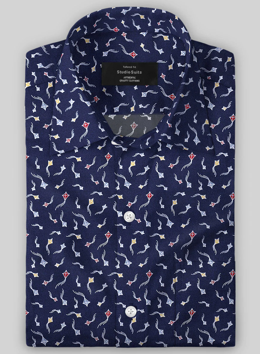 Italian Cotton Flat Kite Shirt - Image 3