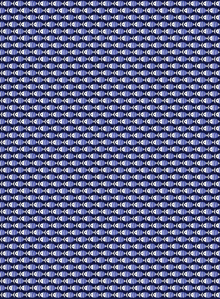 Italian Cotton Guppy Fish Shirt - Image 3