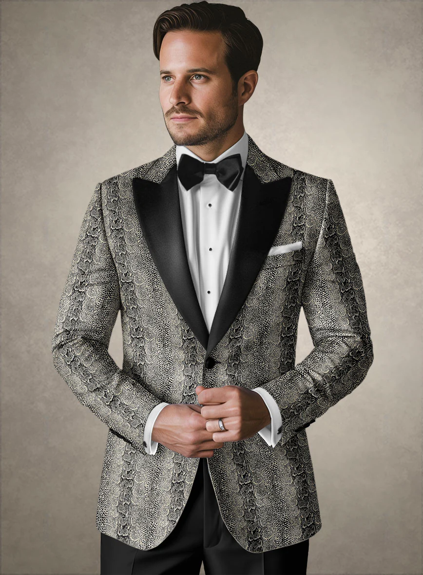 Italian Cotton Heraclito Tuxedo Blazer - Image 2