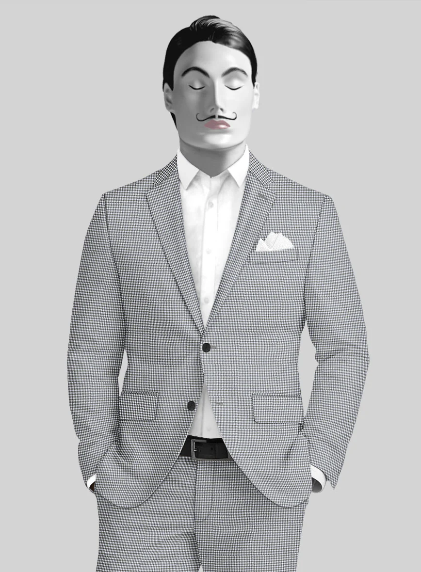 Italian Cotton Houndstooth Isla Suit - Image 3