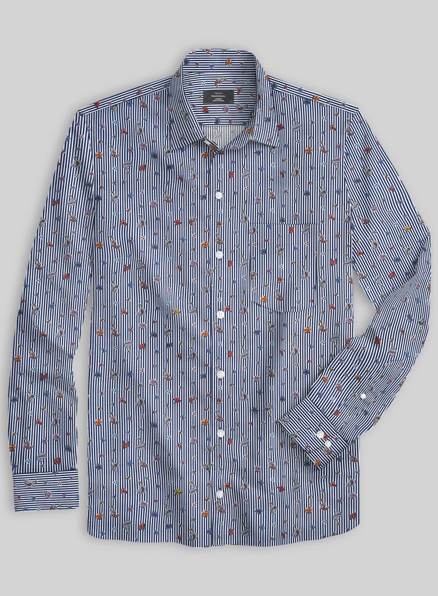Italian Cotton Ialen Paisley Shirt - Image 2