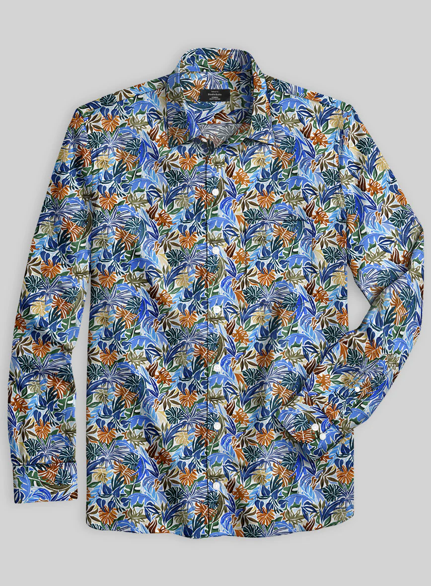 Italian Cotton Jungle Trip Shirt - Image 2