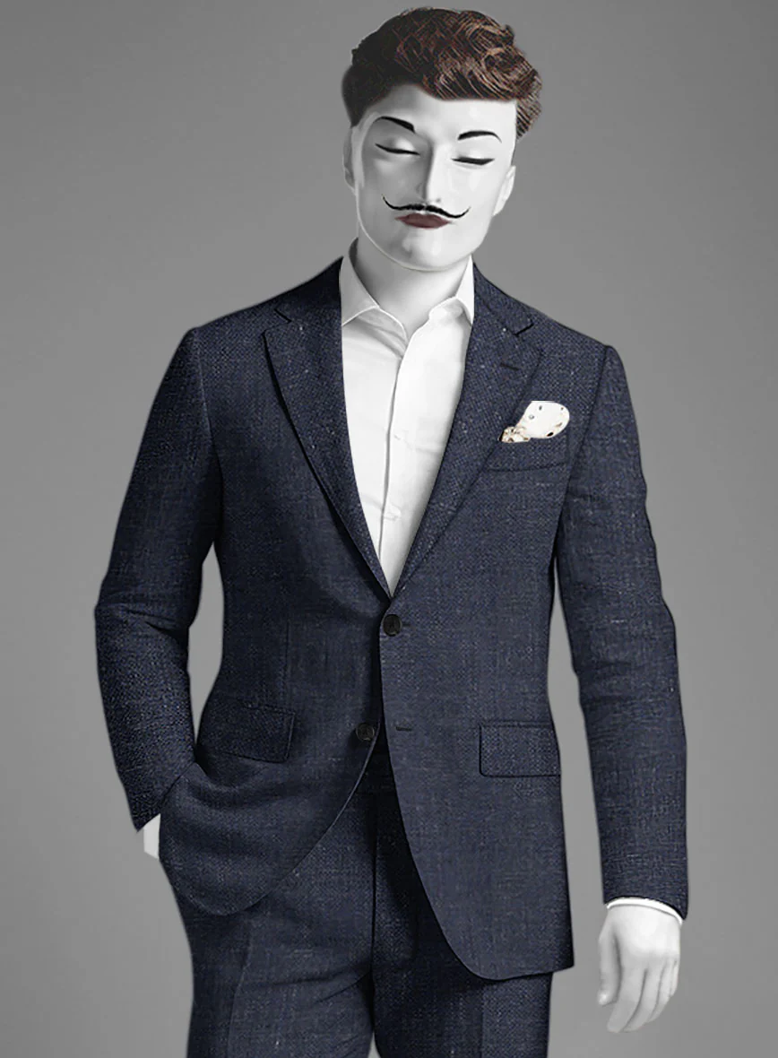 Italian Cotton Linen Hopsack Anibal Suit - Image 4