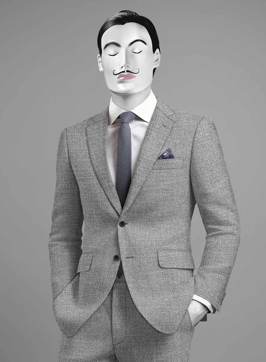 Italian Cotton Linen Hopsack Bartolo Suit - Image 3