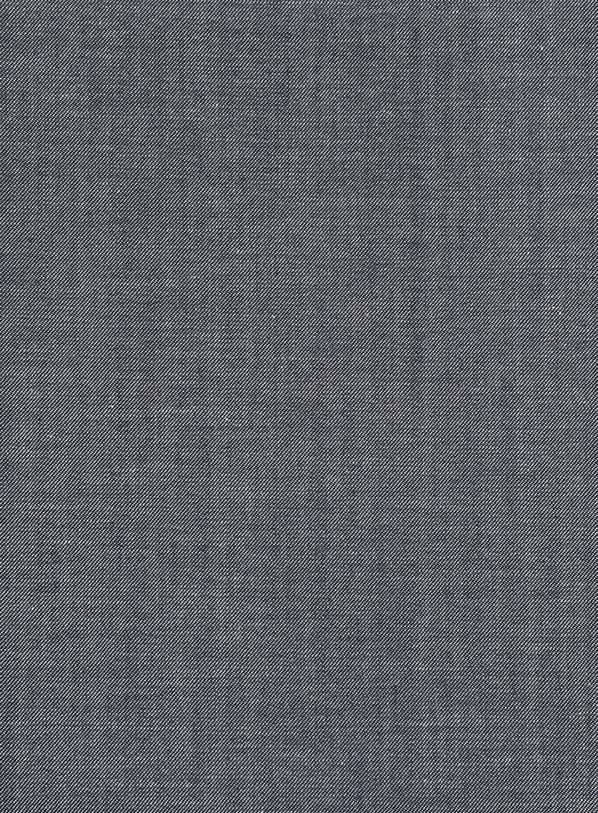 Italian Cotton Lycra Denim Gray Blue Jacket - Image 2