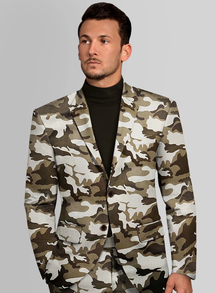 Italian Cotton Montoya Camo Jacket - Image 2
