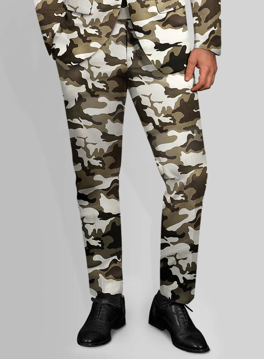 Italian Cotton Montoya Camo Pants - Image 2