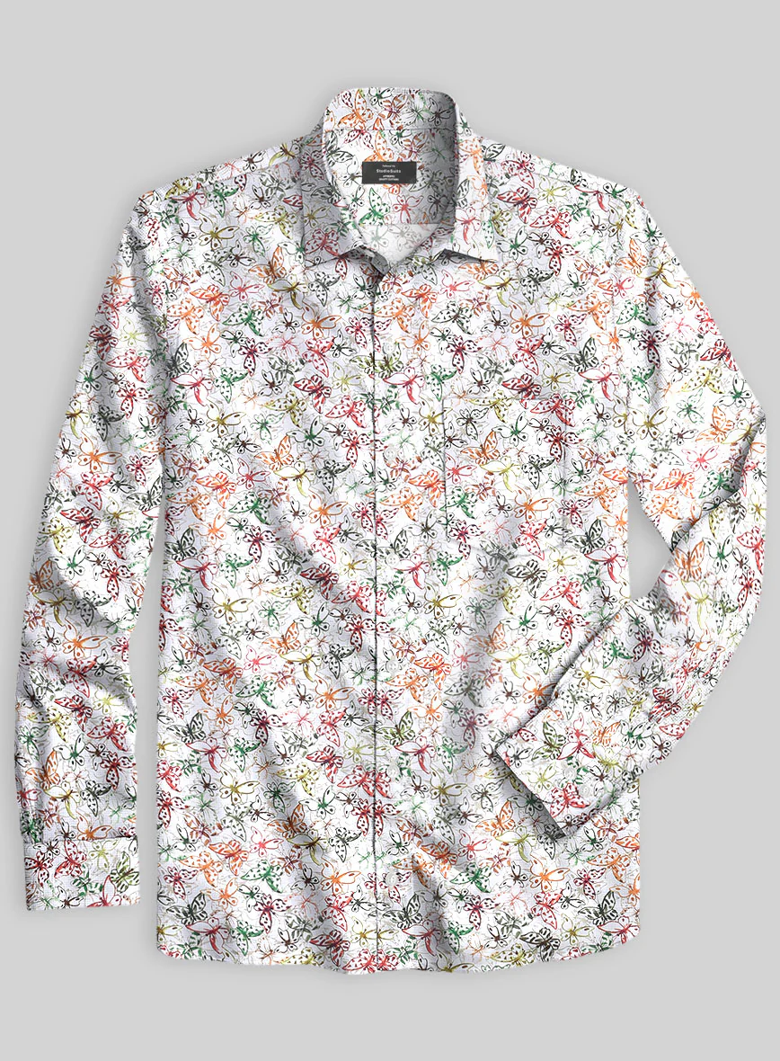 Italian Cotton Morpho Shirt - Image 2
