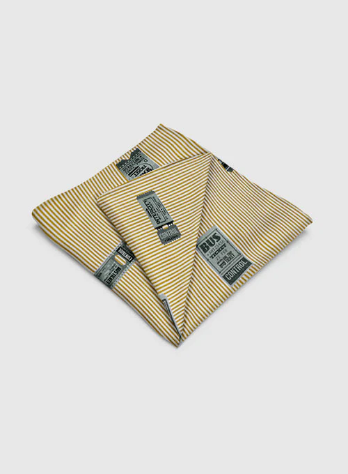 Italian Cotton Pocket Square - Traveller - Image 2
